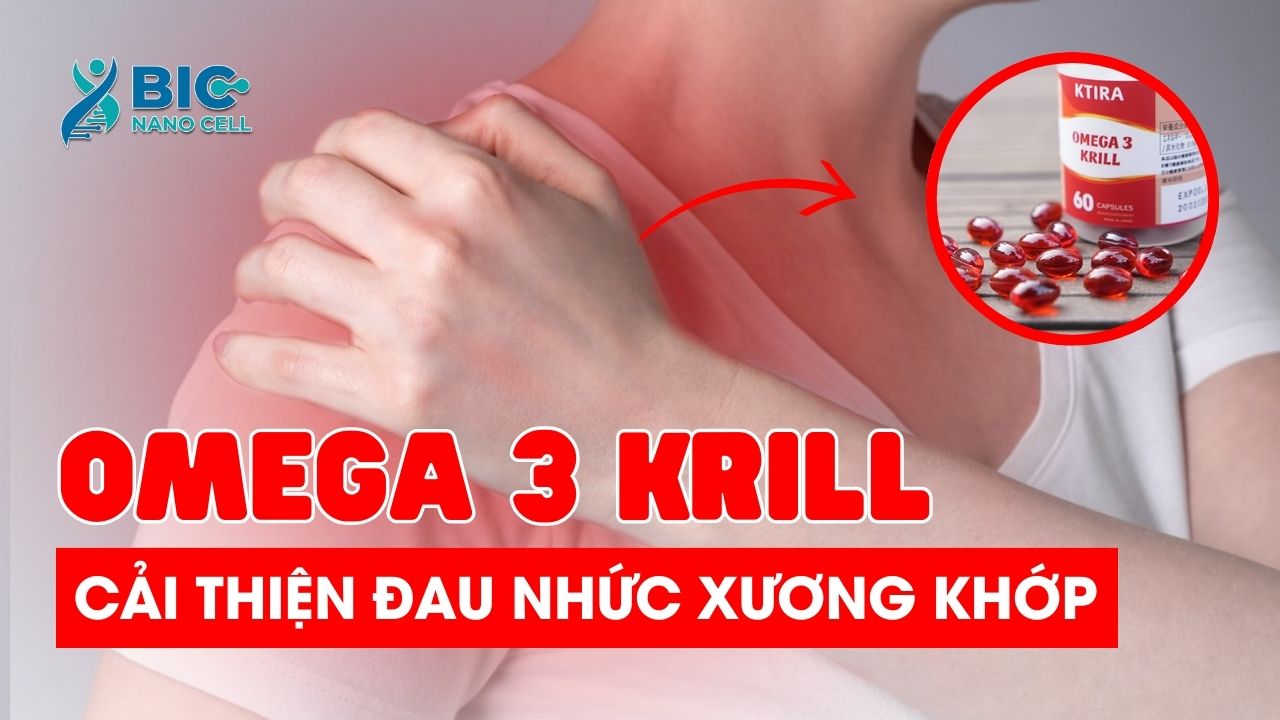 Omega 3 krill giúp cải thiện đau nhức xương khớp Bic Nano Cell